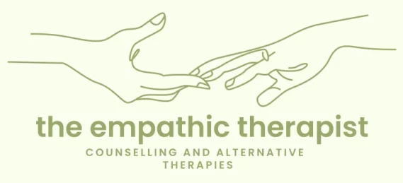 The logo of 'The Empathic Therapist,' Lynn Guthrie, offering person-centred counselling and alternative therapies in Stirling and online.